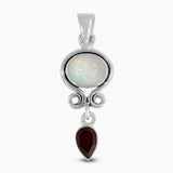 925 Sterling Silver Ethiopian Opal Pendants