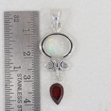 Ethiopian Opal Gemstone 925 Sterling Silver Pendant