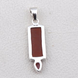 925 Sterling Silver Calcite drusy Pendant