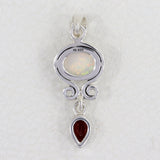 925 Sterling Silver Ethiopian Opal Pendant