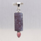 925 Sterling Silver Calcite drusy Pendant