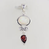 925 Sterling Silver Ethiopian Opal Pendant