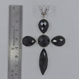 Black Onyx Gemstone 925 Sterling Silver Pendant