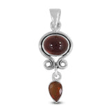 Ethiopian Opal Gemstone 925 Sterling Silver Pendant