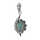 925 Silver Ethiopian Opal Pendant