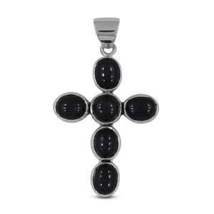 925 Sterling Silver Black Star Pendant