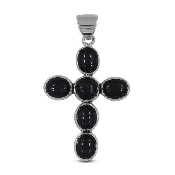 925 Sterling Silver Black Star Pendant