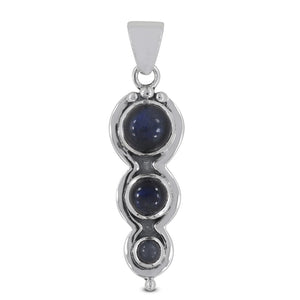 925 Sterling Silver Spectrolite Pendant