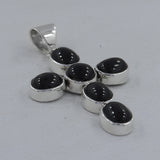 Black Star Gemstone 925 Sterling Silver Pendant