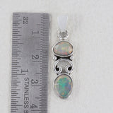 Natural Ethiopian Opal Silver Pendant