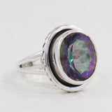 Mystic Quartz Silver Ring