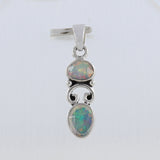 Natural Ethiopian Opal Silver Pendant