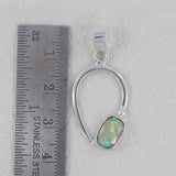 Handmade 925 Silver Ethiopian Opal Pendant