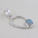 Handmade 925 Silver Ethiopian Opal Pendant