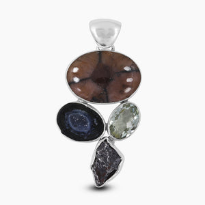925 Sterling Silver Andalusite Pendants