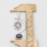 Labradorite & Mystic Quartz Pendants