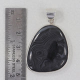 925 Sterling Silver Psilomelane Pendant