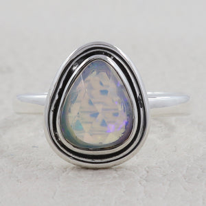925 Sterling Silver Ethiopian Opal Rings