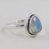 925 Starling Silver Ethiopian Opal Rings