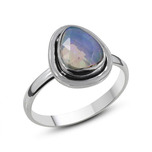 925 Sterling Silver Ethiopian Opal Rings