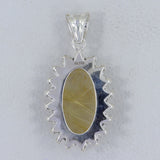 Golden Rutilated Quartz 925 Sterling Silver Pendant