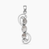 925 Sterling Silver Herkimer Quartz Pendants