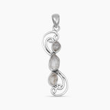 925 Sterling Silver Herkimer Quartz Pendants