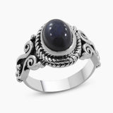 Spectrolite Silver Rings