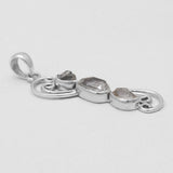 925 Sterling Silver Herkimer Quartz Pendants