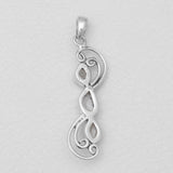 925 Sterling Silver Herkimer Quartz Pendants