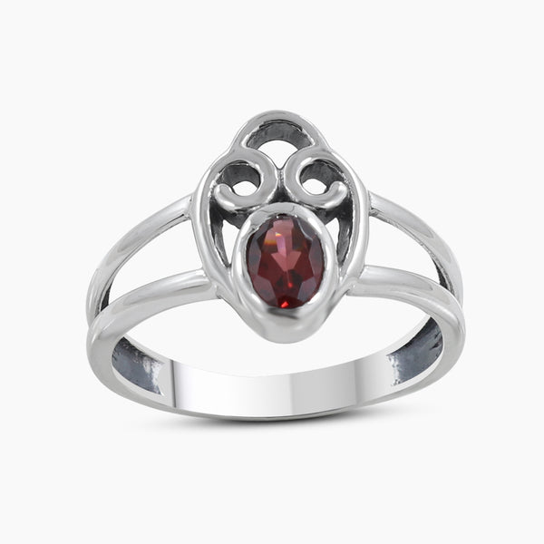 925 Sterling Silver Garnet Rings