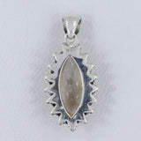 Golden Rutilated Quartz 925 Sterling Silver Pendant