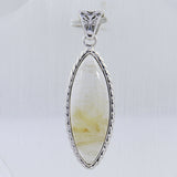 Golden Rutilated Quartz 925 Sterling Silver Pendant