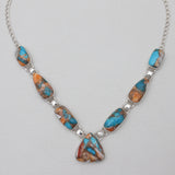 925 Silver Turquoise Spiny Oyster Necklaces
