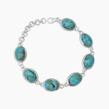 Boulder Turquoise Silver Bracelets