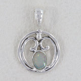 925 Silver Ethiopian Opal Pendant