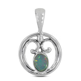 Natural Ethiopian Fire Opal Pendant