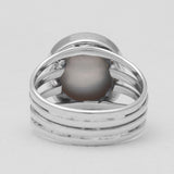 Natural Blue Larimar Silver Rings