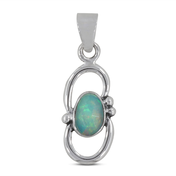 925 Silver Ethiopian Opal Pendant