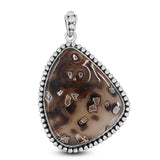 925 Silver Turkish Agate Pendant