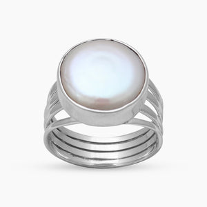 Natural Blue Larimar Silver Rings