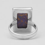 925 Sterling Silver Purple Turquoise Rings
