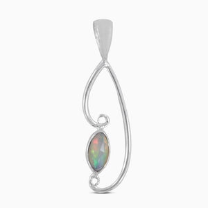 925 Silver Herkimer Quartz Pendants