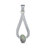 925 Sterling Silver Ethiopian Opal Pendant