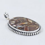 925 Silver Turkish Agate Pendant