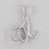 Natural Ethiopian Opal Sterling Silver Pendant