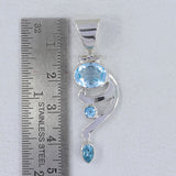 925 Sterling Silver Tanzanite Cab Pendant