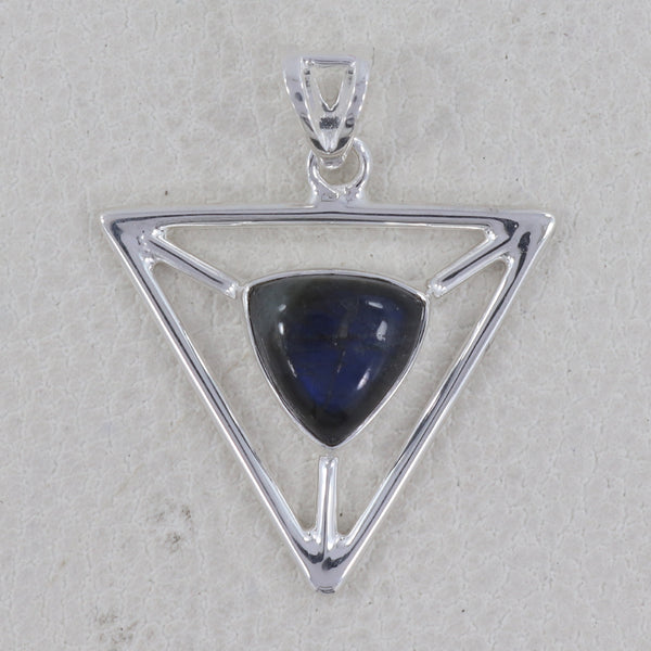 925 Sterling Silver Spectrolite Pendant