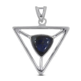 925 Sterling Silver Spectrolite Pendant