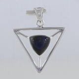 925 Sterling Silver Spectrolite Pendant